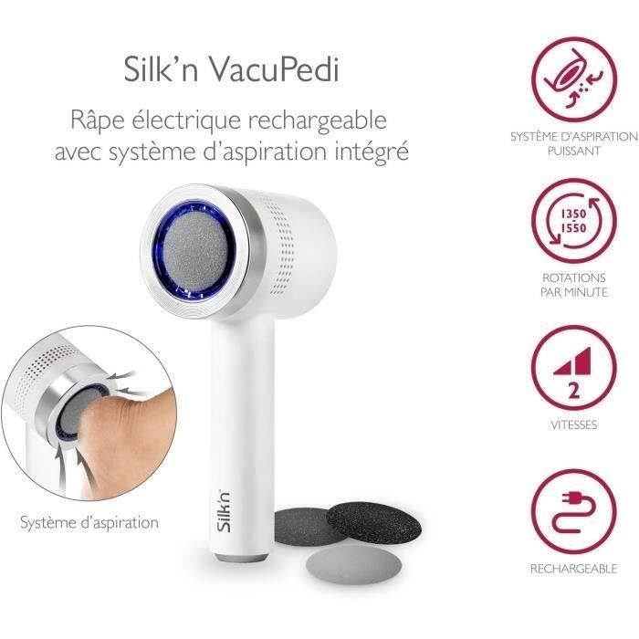 Silk'n Vacupedi Electric Callus Remover with Built-in Suction and 2 Files Included