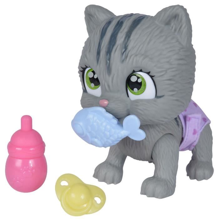 Smoby - Pamper Petz - Cat to adopt - 4 accessories - Articulated - Wood and pee - Adoption certificate - From 3 years old