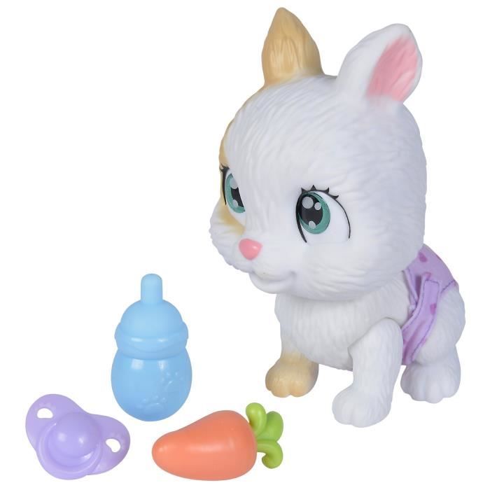 Smoby - Pamper Petz - Rabbit to adopt - 4 accessories - Articulated - Wood and pee - Adoption certificate - From 3 years old