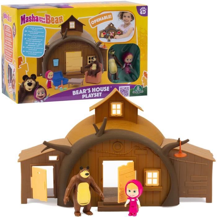 Michka's House - GPTOYS - MASHA & MICHKA - MHA22 - 2 figurines included + 15 accessories - From 3 years old