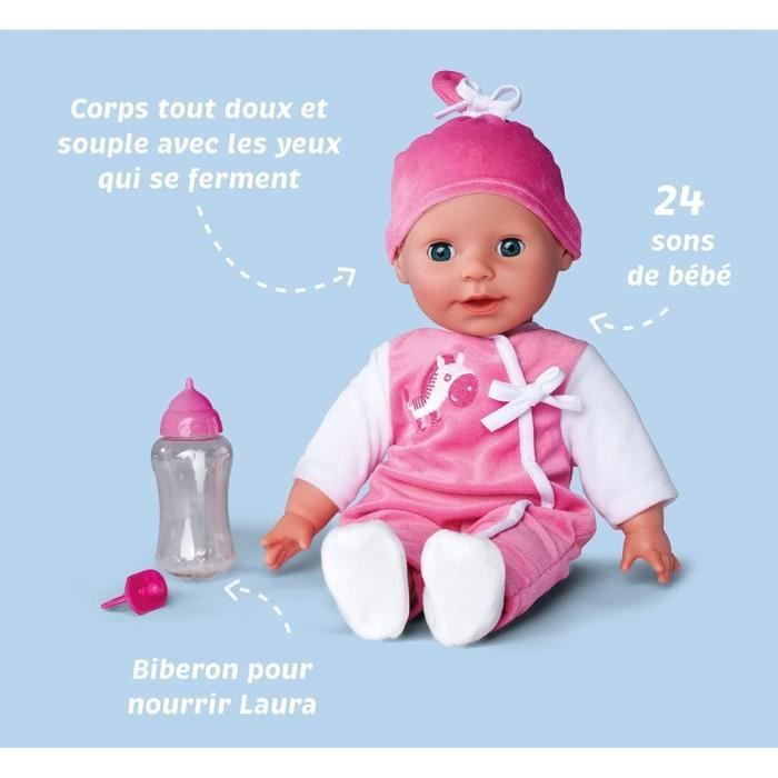 Simba - Laura Talking Doll - 38cm - Soft Body - 24 Sounds - Batteries Included