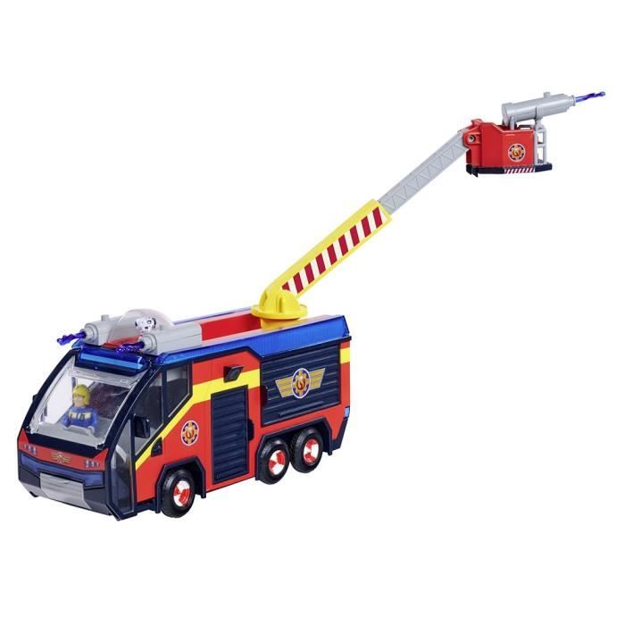 Fireman Sam - Fire Truck - Jupiter - 2 figurines - Sounds and lights - Several accessories - 3 batteries included
