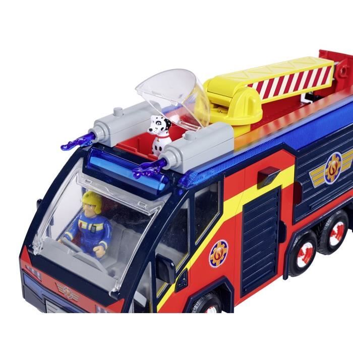 Fireman Sam - Fire Truck - Jupiter - 2 figurines - Sounds and lights - Several accessories - 3 batteries included