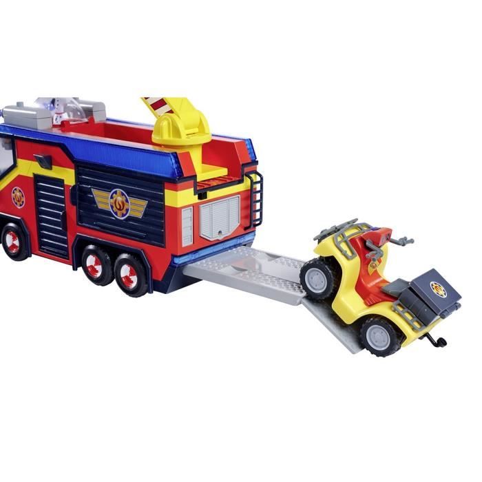 Fireman Sam - Fire Truck - Jupiter - 2 figurines - Sounds and lights - Several accessories - 3 batteries included