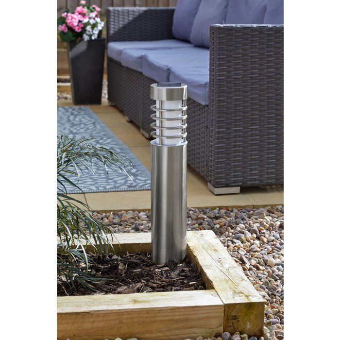 Borne solaire potelet inox Orion 20 lumens