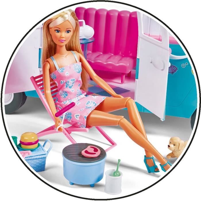 Model doll 29cm Steffi love and her motorhome that opens