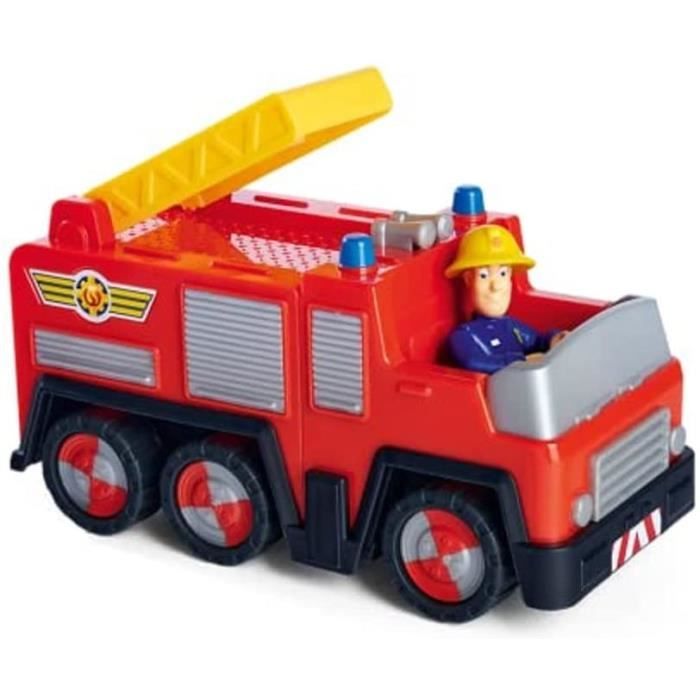Mini vehicle Fireman Sam - SILVERTORN - Jupiter truck - Articulated figurine included - From 3 years old