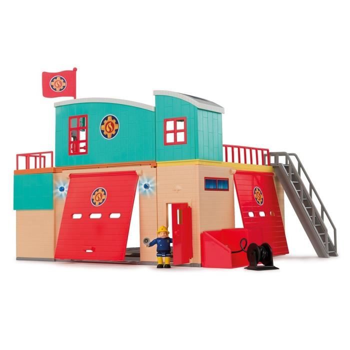 Pontypandy Smoby Fireman Sam Barracks with 1 figurine - Toy for children from 3 years old