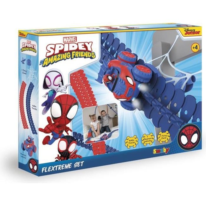 Spidey Flextreme Discovery Set - Batteries Included - 184 Flexible Tracks and 1 Vehicle