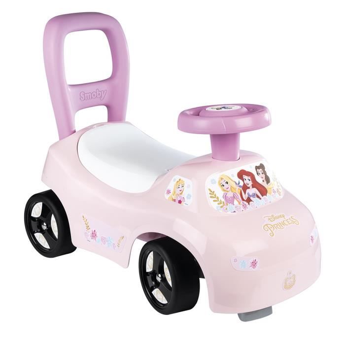Smoby - 2 in 1 child car carrier - Disney Princess - Underseat storage + horn - From 10 months - Made in France