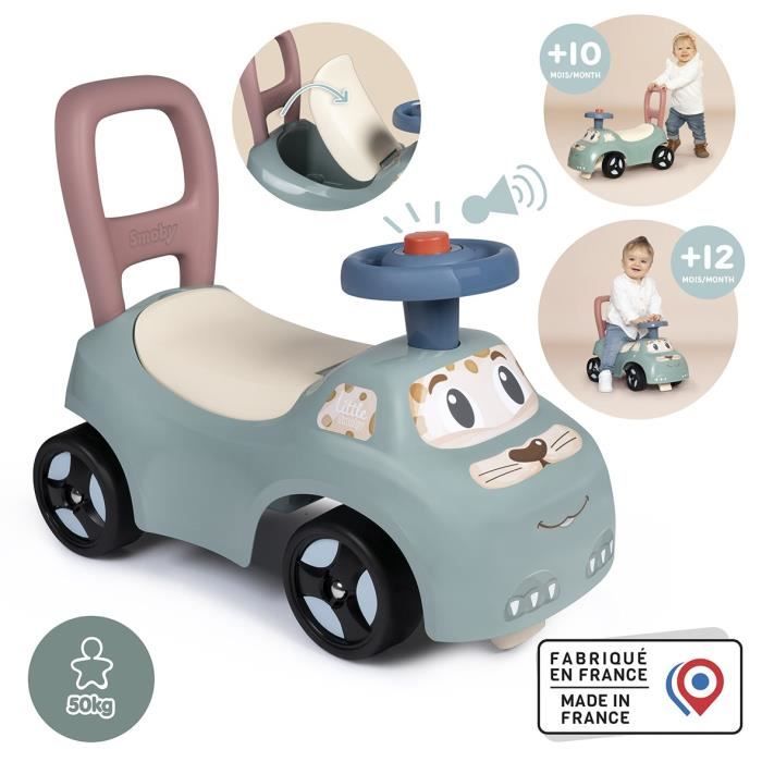 Little Smoby - Car Carrier - Trunk under the saddle + seat - Horn - From 10 years old - Made in France