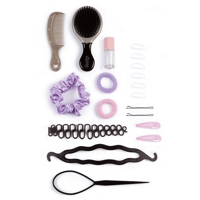 Smoby - Blonde styling head - Easy to style - 19 realistic accessories - Thermosensitive lips - Storage hatch