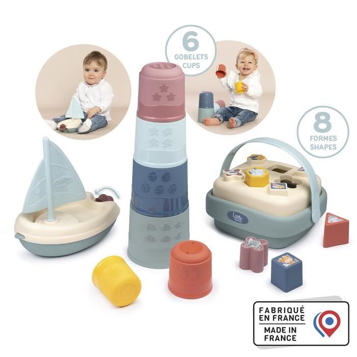 Little Smoby - Awakening and bath box - 3 awakening games - From 12 months - Made in France