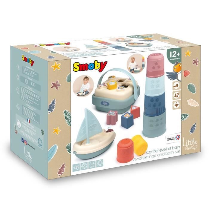Little Smoby - Awakening and bath box - 3 awakening games - From 12 months - Made in France