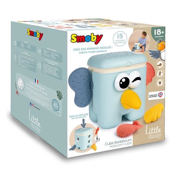 Little Smoby - Badaboum awakening cube - Creation of funny animals - Made in France