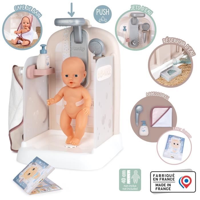 Baby Nurse - Shower - Bath cape + foam pusher - Removable and functional shower head - For babies up to 40 cm