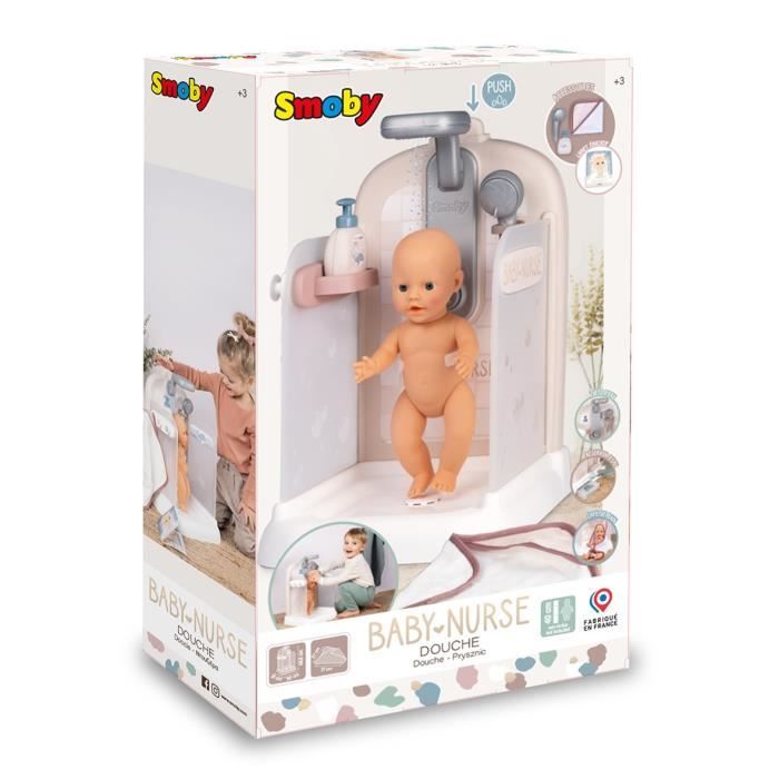 Baby Nurse - Shower - Bath cape + foam pusher - Removable and functional shower head - For babies up to 40 cm