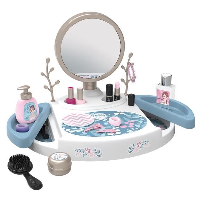 Smoby - My beauty studio - Tabletop dressing table with tilting and removable mirror - 15 dummy accessories - Made in France