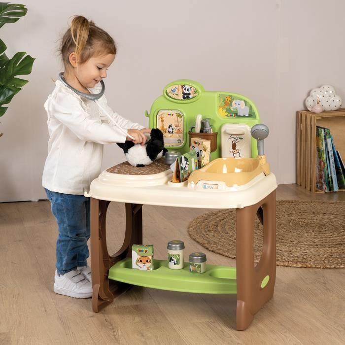 Smoby - Zoo Veterinary Center - 1 Panda plush toy - Many accessories and functions