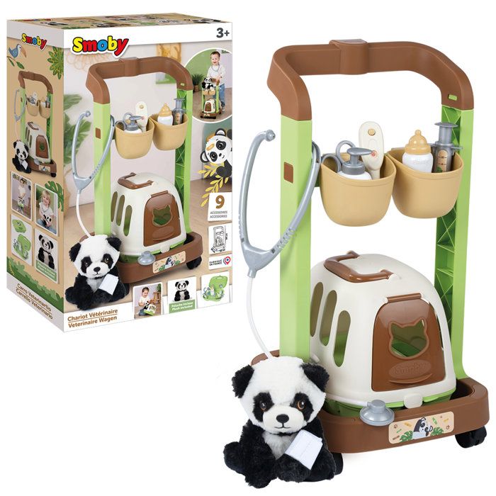 Smoby - Veterinary Cart - Ages 3 and up - Made in France