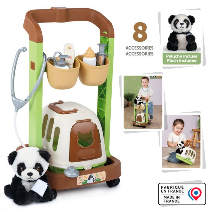 Smoby - Veterinary Cart - Ages 3 and up - Made in France