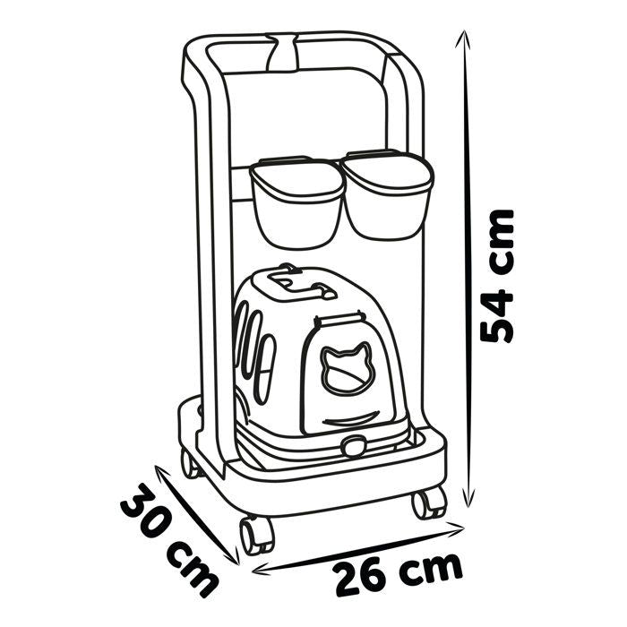 Smoby - Veterinary Cart - Ages 3 and up - Made in France