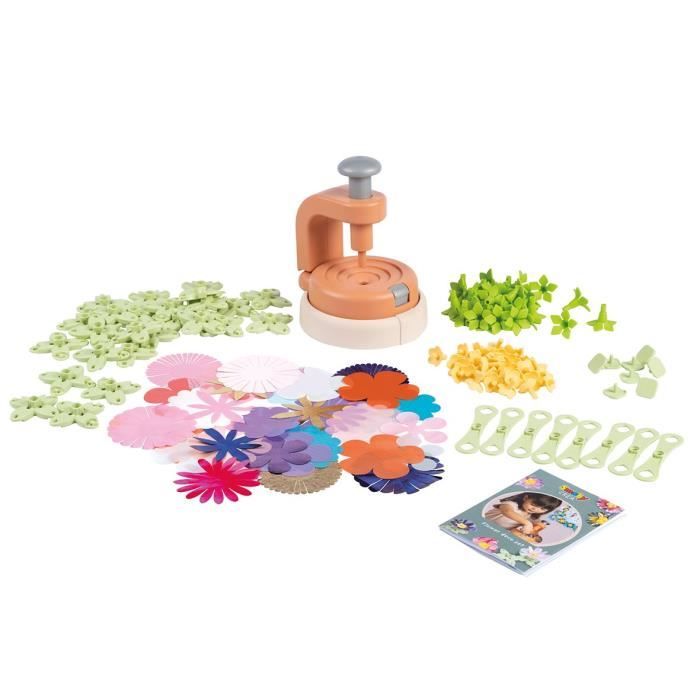 Smoby - Creative leisure - Refills of 16 flowers - For the Decorative object creation set - Made in France