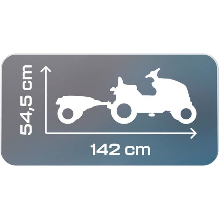 Smoby Farmer XL pedal tractor + trailer - Green