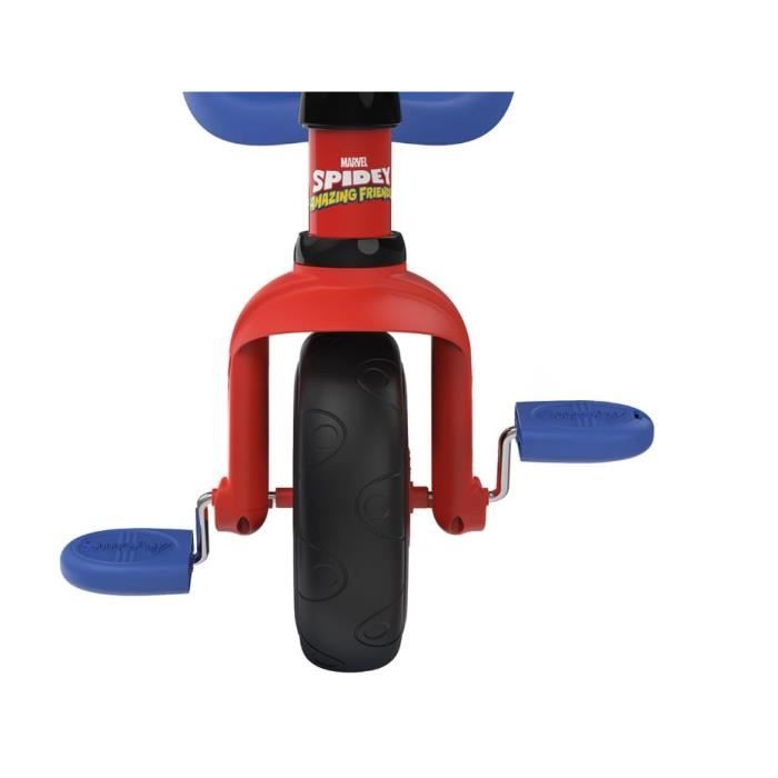 Smoby - Be Fun Tricycle - Spidey - Evolves from 15 months to 3 years - Parental cane adjustable to 3 positions - Safety belt