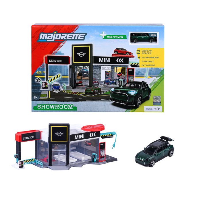 Mini Diorama + 1 Vehicle - MAJORETTE - Licensed collector's display set - Metal car included - 1/64 scale - Ages 3 and up