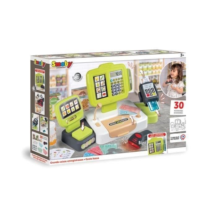 Smoby large cash register - 30 accessories included - ages 3