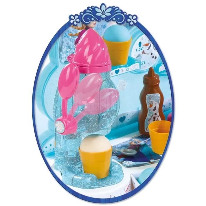 Smoby - Frozen - Ice Cream Shop - Child's Cash Register - 22 Accessories + 1 Olaf Figure