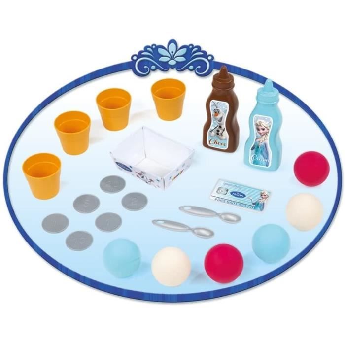 Smoby - Frozen - Ice Cream Shop - Child's Cash Register - 22 Accessories + 1 Olaf Figure