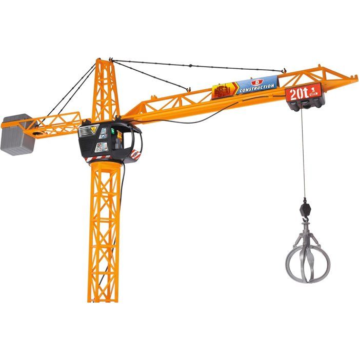 DICKIE - Wire-guided crane 120cm yellow