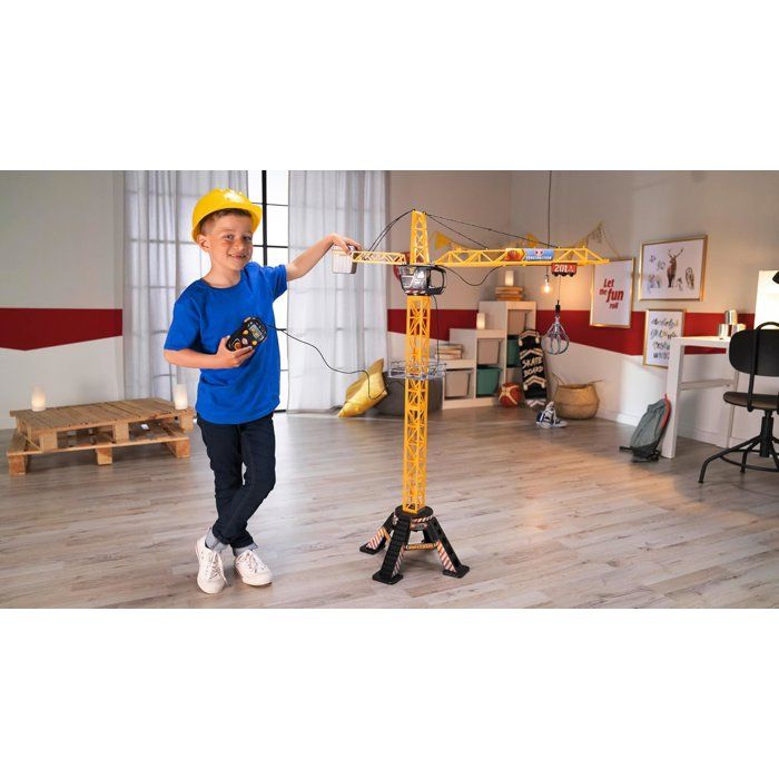 DICKIE - Wire-guided crane 120cm yellow