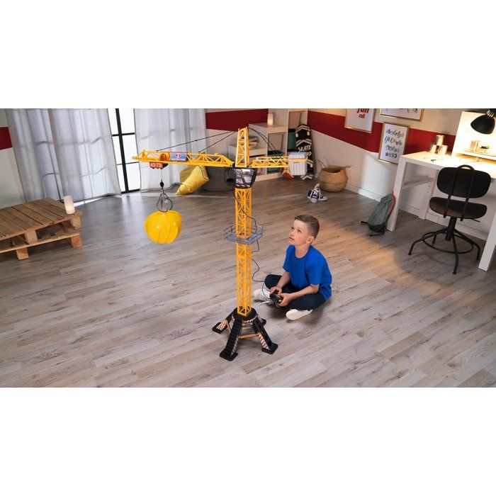 DICKIE - Wire-guided crane 120cm yellow