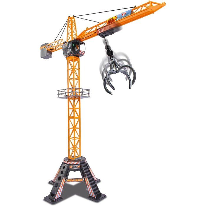 DICKIE - Wire-guided crane 120cm yellow