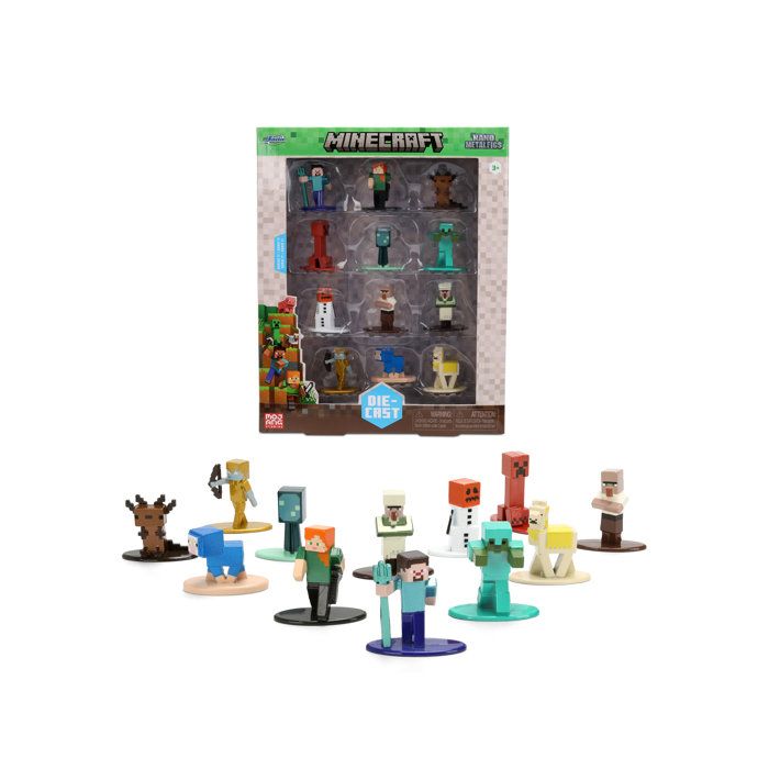 Jada - Figurine - Minecraft 4 cm, 12-piece set - #2 - Ages 3 and up