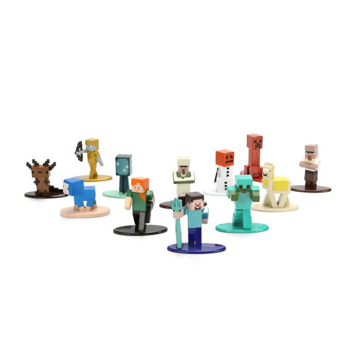 Jada - Figurine - Minecraft 4 cm, 12-piece set - #2 - Ages 3 and up