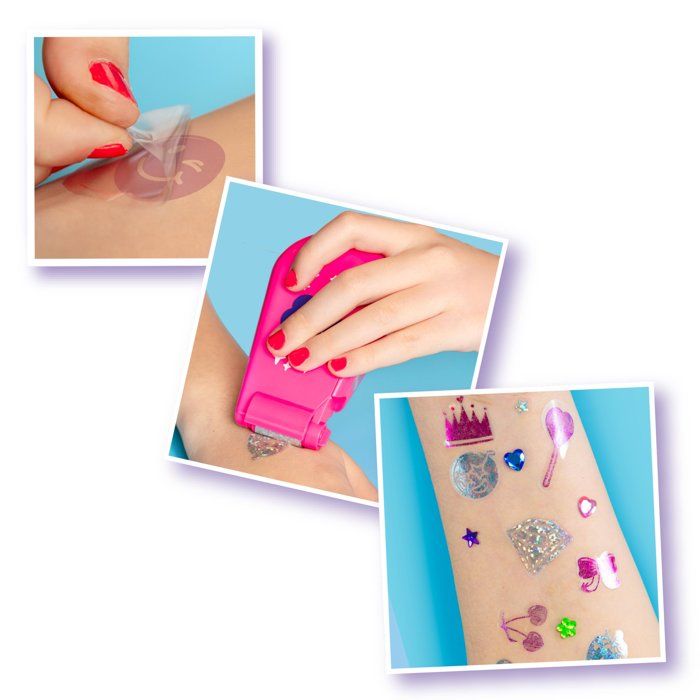 Tattoo Corner - Glam Me Up - Smoby - Tattoo Studio for Kids - 4 tattoo styles - Accessories included - Ages 6 and up