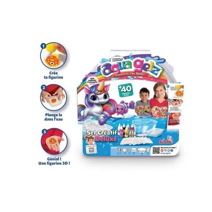 Simba - Aqua Gelz - Deluxe Creative Set - 3D Figure - Creative Kit for Children - Gel Tubs - Ages 8 and up