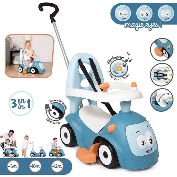 Smoby - Maestro Balade Bleu Ride-On - For Children From 6 Months - Upgradeable - Silent Wheels - Horn
