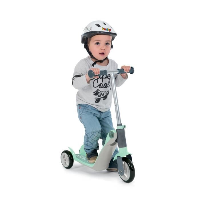 SMOBY - Balance bike convertible into a scooter - 3 wheels - for babies from 18 months to 4 years