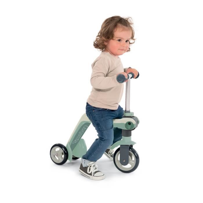 SMOBY - Balance bike convertible into a scooter - 3 wheels - for babies from 18 months to 4 years