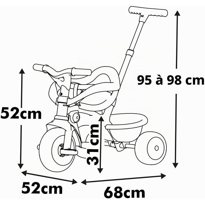 SMOBY - Be move comfort - Tricycle Be Move Comfort Beige