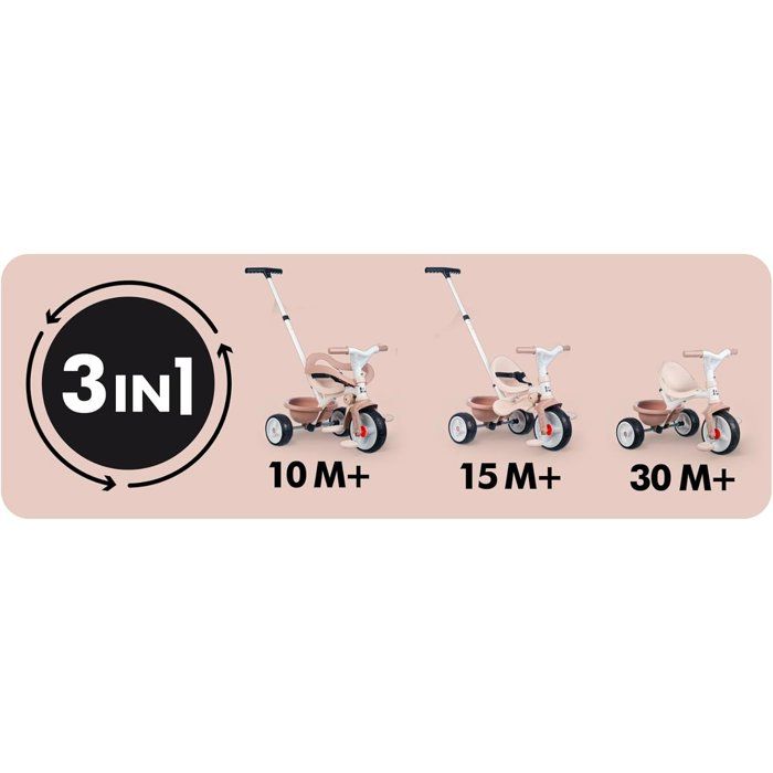 SMOBY - Be move comfort - Tricycle Be Move Comfort Beige