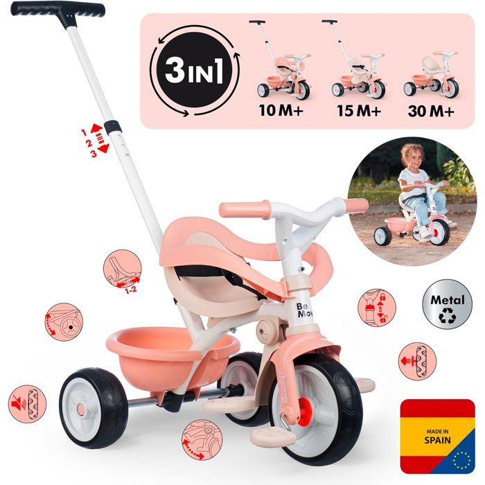 SMOBY - Be move comfort - Tricycle Be Move Comfort Pink