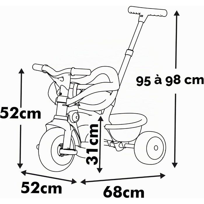 SMOBY - Be fun - Be Fun Comfort Tricycle