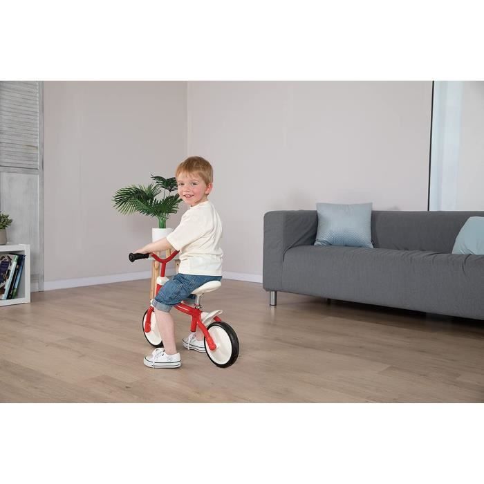 Smoby - Rookie Balance Bike - Lightweight Metal Childrens Bike - Self-Leveling Adjustable Saddle - Silent Wheels - Adjustable Handlebars