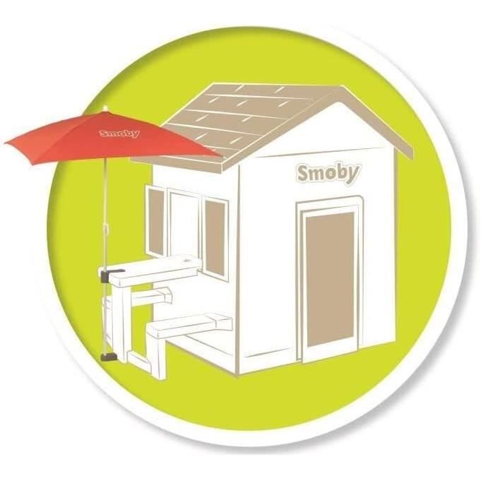 Smoby parasol adapted to Smoby picnic tables - 80x90 cm